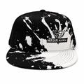 Musclemania® Cap - Black/White Splash with Black Logo